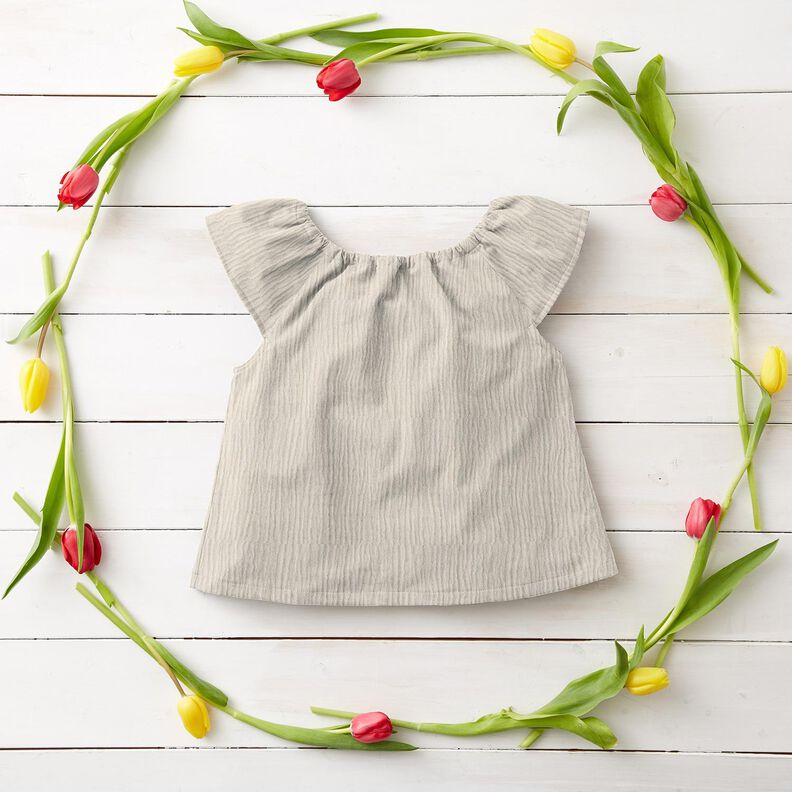 Double Gauze/Muslin Linen Blend Uni  – natural,  image number 6