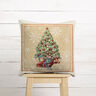 Decorative Panel Tapestry Fabric Fir Tree – carmine/light beige,  thumbnail number 6