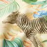 Decor Fabric Half Panama jungle animals – beige/green,  thumbnail number 2