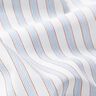 Bi-colour stripes cotton fabric – white/light blue,  thumbnail number 2