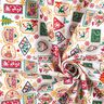 Cotton Poplin Christmas Pictures – white/carmine,  thumbnail number 3