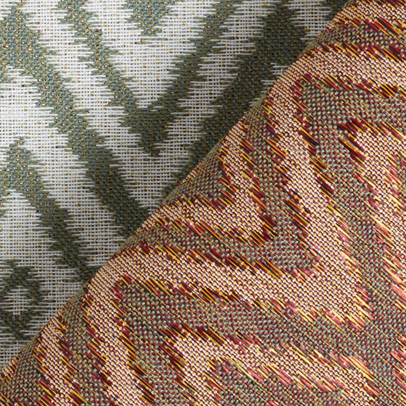 Outdoor fabric jacquard Ethno – olive,  image number 4