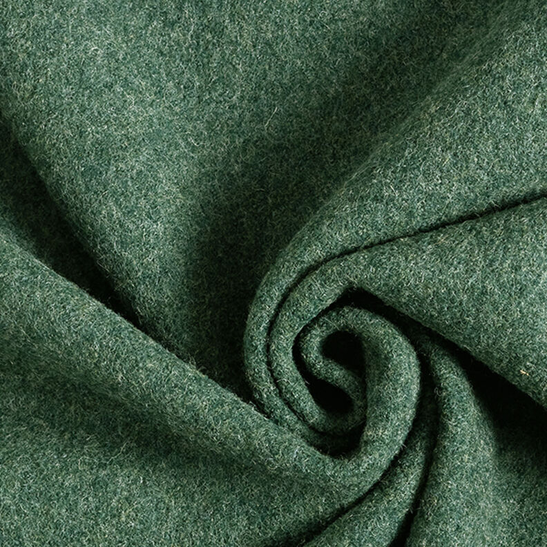 Fulled woollen loden Mottled – dark green,  image number 1