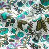 Cotton Poplin paisley flowers – ivory/emerald green,  thumbnail number 2
