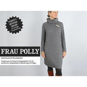 FRAU POLLY - cosy jumper dress with a polo neck, Studio Schnittreif  | XS -  XXL, 