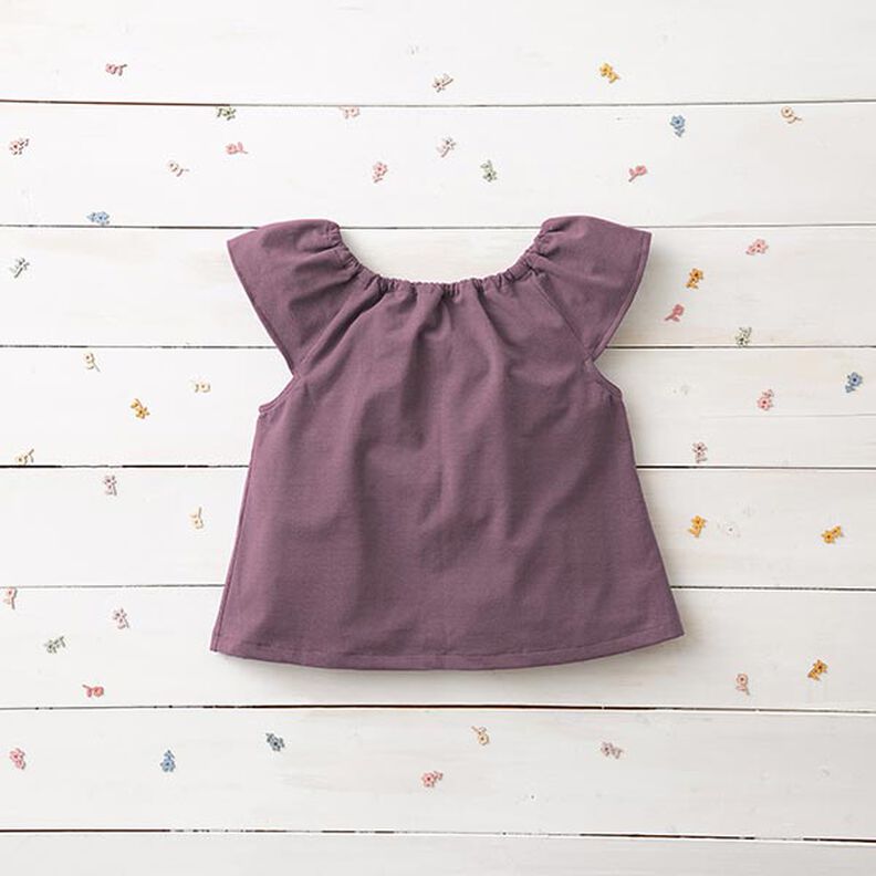 Medium Cotton Jersey Plain – aubergine,  image number 7