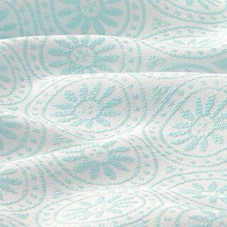 Outdoor fabric Jacquard Circle Ornaments – mint/offwhite, 