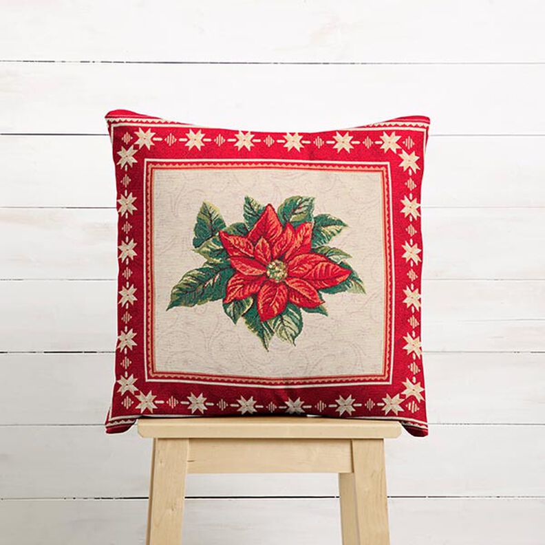 Tapestry Decor Fabric Panel Christmas Star – red, image number 5