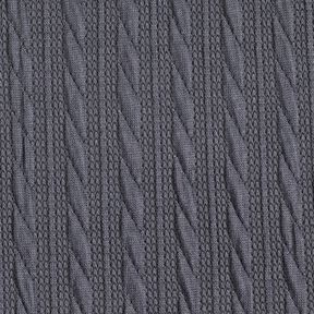 Knit Cloqué Cable-knit print – midnight blue, 