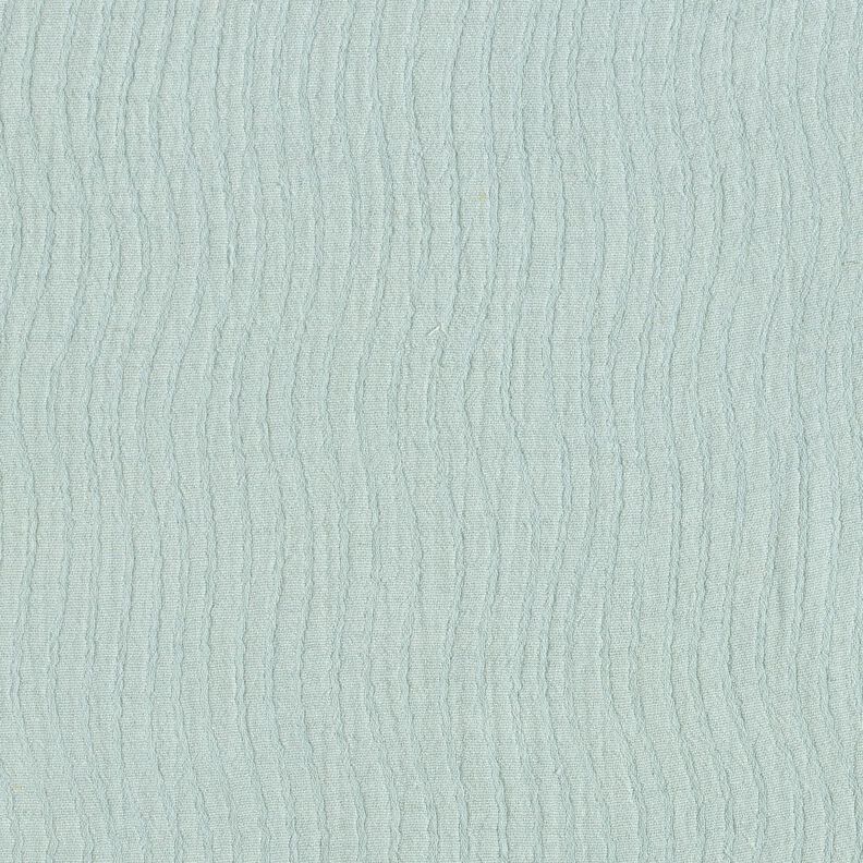 Linen Cotton Blend Jacquard Wave Pattern – pale mint,  image number 3