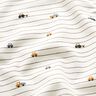 Cotton Jersey Mini vehicles on stripes – offwhite,  thumbnail number 2
