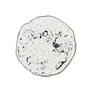 Meteor Metal Button - silver metallic, 