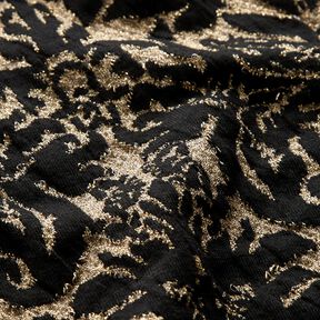 jacquard jersey ornaments – metallic gold/black, 