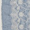<h2>Cotton Fabric Floral Embroidery &ndash; Light Denim Blue Batiste with Off-White Stitching</h2>,  thumbnail number 5