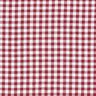 Cotton small gingham check – dark red/white,  thumbnail number 1