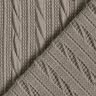 Knit Cloqué Cable-knit print – silk grey,  thumbnail number 4
