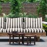 Outdoor Fabric Canvas Block Stripes – stone grey/ivory,  thumbnail number 6