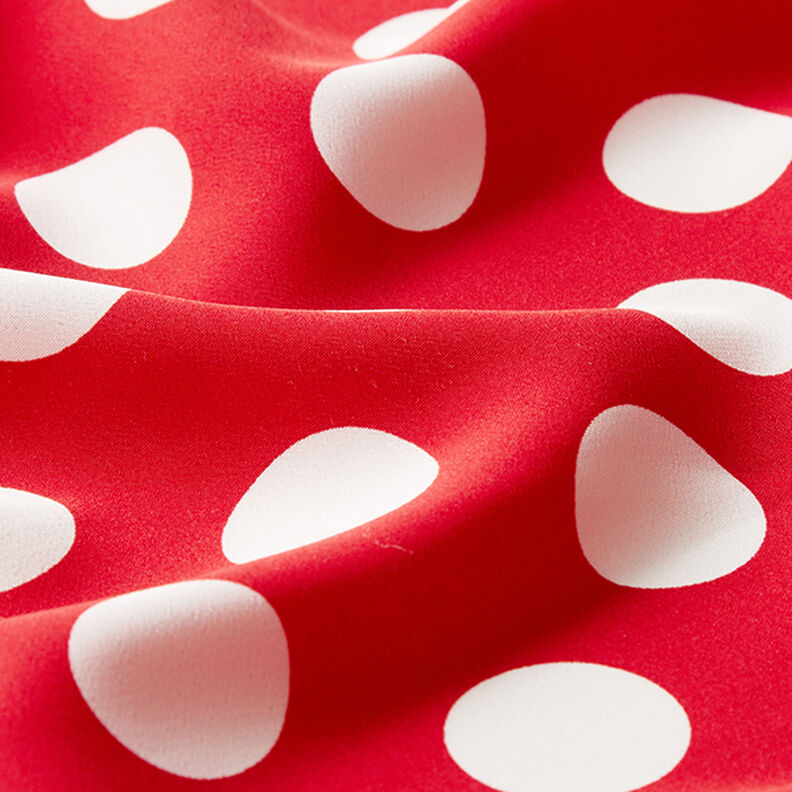 Crepe Weave polka dots [2.5 cm] – red,  image number 2