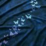 Cotton Jersey gradient butterflies | Glitzerpüppi – midnight blue,  thumbnail number 2