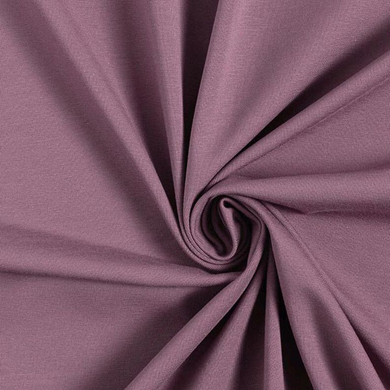 Medium Cotton Jersey Plain – aubergine,  image number 1