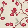 Decor Fabric Tapestry Fabric Rosehips – light beige/red,  thumbnail number 9
