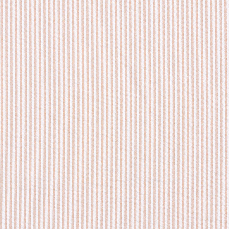 Seersucker Stripes Cotton Blend – beige/offwhite,  image number 1