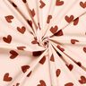 Cotton Jersey big hearts – rosé/dark dusky pink,  thumbnail number 3