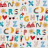 Cretonne Happy alphabet – offwhite,  thumbnail number 1