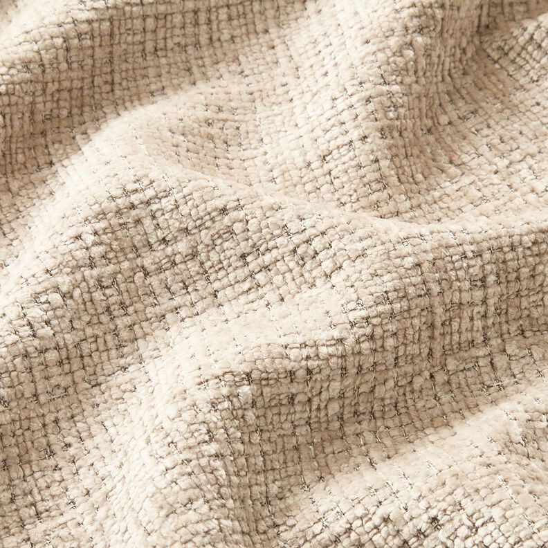 Upholstery Fabric Chenille Plain – light taupe,  image number 2