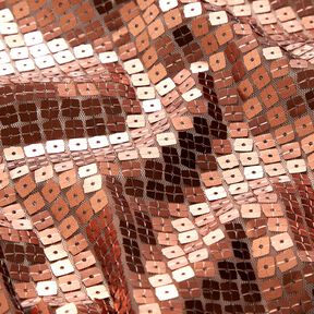 Sequin fabric squares – bronze, 