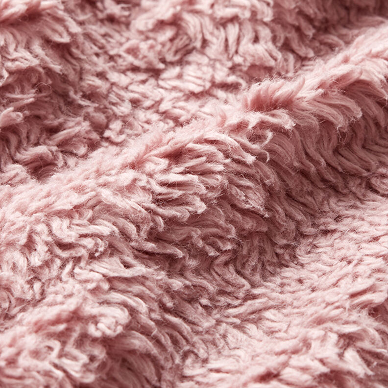 Plain cotton sherpa – dusky pink,  image number 2