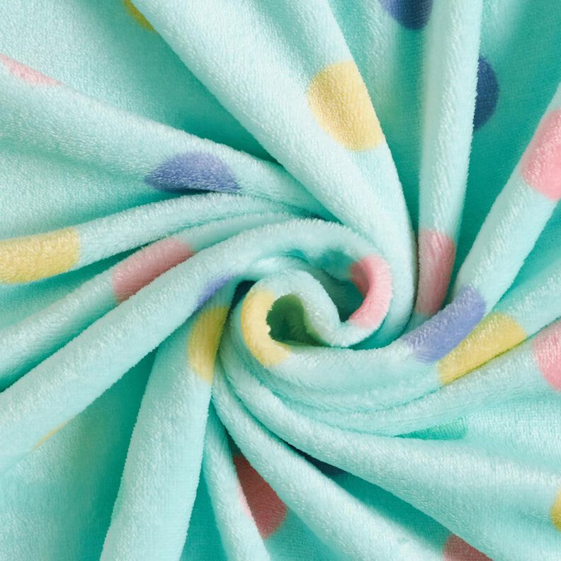 Cosy Fleece colourful dots – mint, image number 3