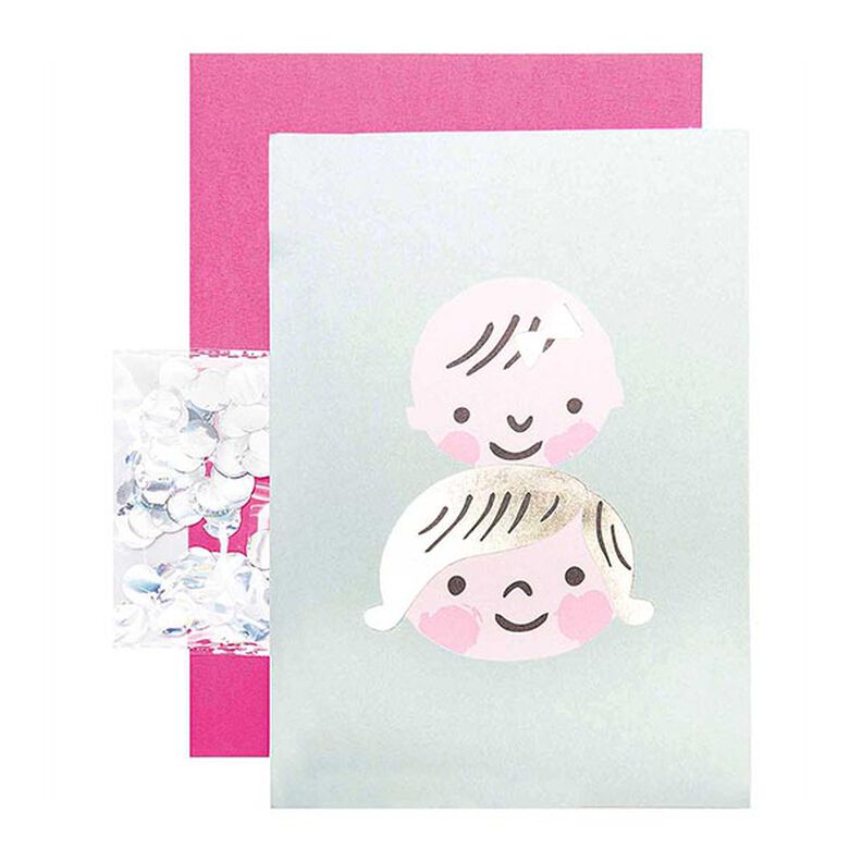 HELLO BABY CHILDREN’S FACES DIY CARD | RICO DESIGN,  image number 1
