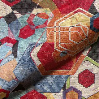 Abstract Shapes Decor Tapestry Fabric – black, 