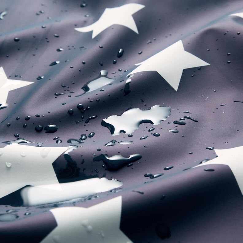 Raincoat Fabric stars – navy blue,  image number 6