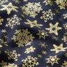 Cotton Poplin Snow Crystals – midnight blue/gold,  thumbnail number 2
