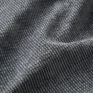 Upholstery Fabric Corduroy look waves – dark grey, 