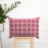 Decor Fabric Canvas Embroidery look – burgundy/pink,  thumbnail number 6