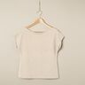 Plain cotton linen blend jersey – natural,  thumbnail number 4
