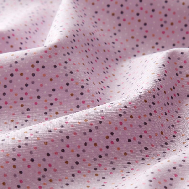 Cotton Poplin colourful mini dots – pastel violet,  image number 2