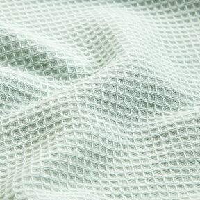 Towelling Fabric/Waffle Piqué Plain – pale mint, 