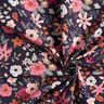 Cotton Poplin flower bouquets – blue-black/purple,  thumbnail number 3