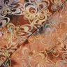 Jacquard Jersey Flowers with batik – burgundy/stone grey,  thumbnail number 4