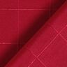 Decorative fabric, chequered grid, recycled – carmine,  thumbnail number 3