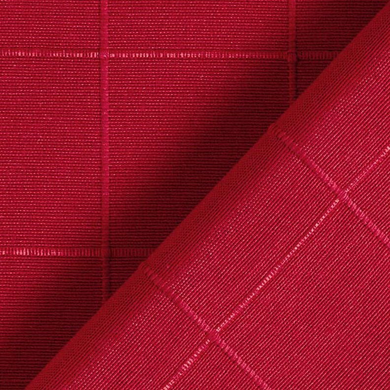 Decorative fabric, chequered grid, recycled – carmine, image number 3