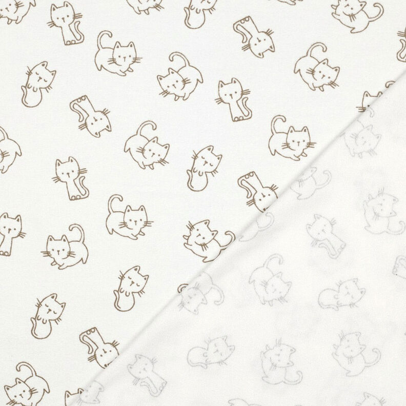 Cotton Flannel cats | by Poppy – ivory/dune,  image number 4