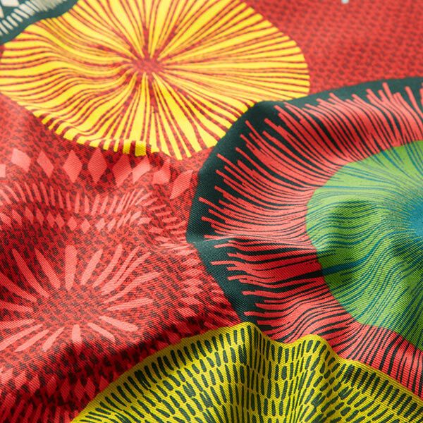 Decor Fabric Cotton Twill Large Mandala – red,  image number 2