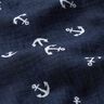 Double Gauze/Muslin Anchor – navy blue/white,  thumbnail number 2