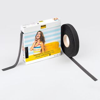 Seam Tape flexible T 15 [15 mm] | Vilene – black, 