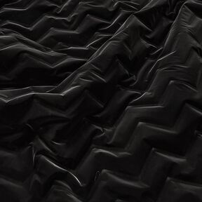 Quilted Fabric Peachskin Chevron | Katia Fabrics – black, 